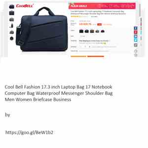 https://goo.gl/BeW1b2 - Cool Bell Fashion 17​.​3 inch Laptop Bag 17 Notebook Computer Bag Waterproof Messenger Shoulder Bag Men Women Briefcase Business download free